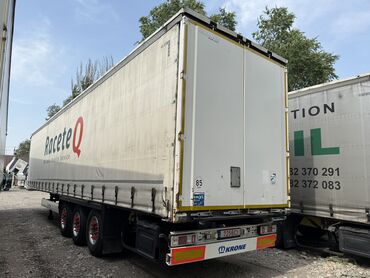 купить палетницу на полуприцеп: Прицеп, Krone, Тентованный, Б/у