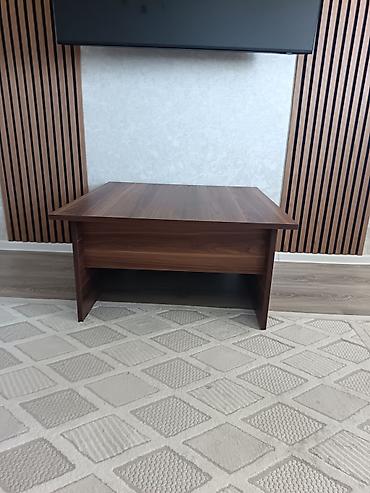 Mebel: Jurnal masası, İşlənmiş, Açılmayan, MDF, Kvadrat masa — 3