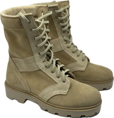 зимняя обувь мужские: Берцы форменные демисезонные замшевые модель 7-046. Натуральная
