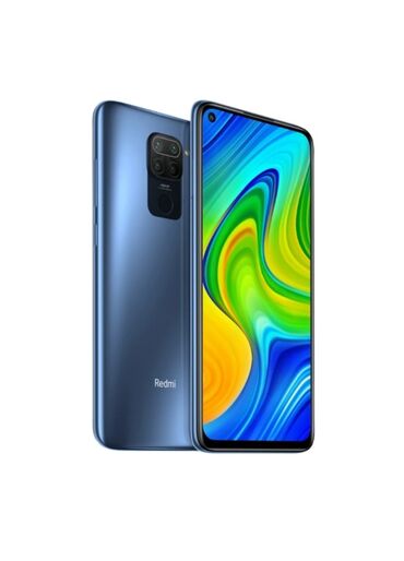 чехол редми 7а: Xiaomi, Redmi Note 9, Б/у, 64 ГБ, цвет - Голубой, 2 SIM