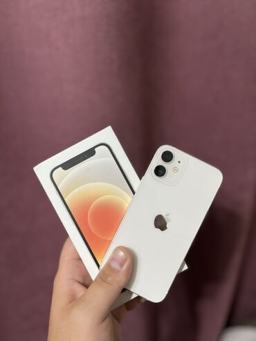 купить бу айфон 12: IPhone 12 mini, 64 ГБ, Белый, Коробка, 81 %