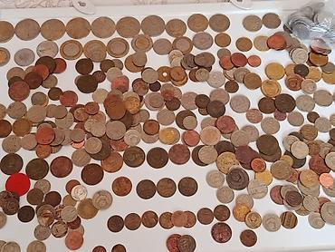 mis samovarlar: Böyük qarışıq dünya sikkələri kolleksiyası1000 -ə yaxın pul sikkəsi - — 1