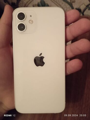 telefon satıram: IPhone 12, 64 GB, Ağ, Zəmanət, Simsiz şarj, Face ID