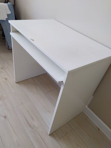 стол складной икеа: Компьютерный Стол, цвет - Белый, Б/у