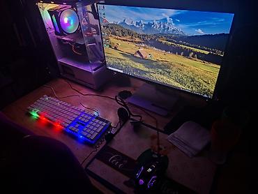 Gaming stolüstü kompüter seti i7 3777K RAM 16GB 1666HZ VIDEOKART AMD