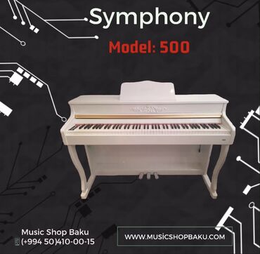 pianino gence: Symphony Elektron Piano Model: 500 🚚Çatdırılma xidməti mövcuddur