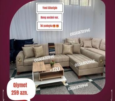 Divanlar: Künc divan, Yeni, Açılan, Bazalı, Parça, Şəhərdaxili pulsuz çatdırılma