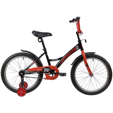велосипед стелс: Детский велосипед Novatrack 20" Strike (черный-красный) Велосипед