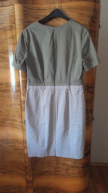 Dresses: Gerry Weber M (EU 38), color - Khaki, Cocktail, Short sleeves