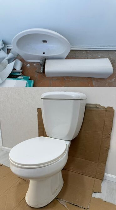 Алчипан: Hamam və sanitar qovşağı üçün keramik sanitariya dəsti İkisi birlikdə