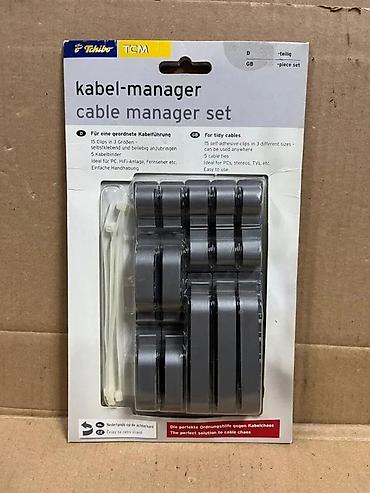 Vezice za kablove: TCM Tchibo set za organizaciju kablova – Cable Manager Set (20 delova) — 1