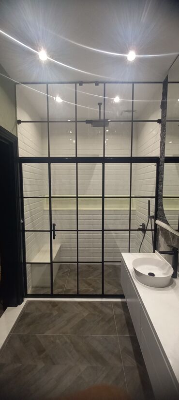 Duş kabinaları, arakəsmələr: Yeni Arakəsmə, Künc üçün, Pulsuz çatdırılma — 2