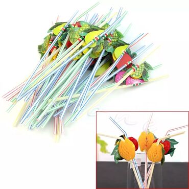 Bayram üçün digər mallar: Muxtalif Party kecirtmek ucun stol bezekleri. Koktel aksesuarlari — 20