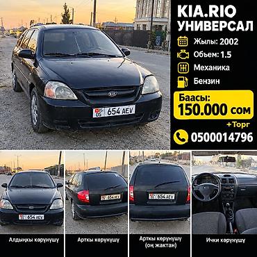 Kia Rio: 2002 г., 1.5 л, Механика, Бензин, Универсал