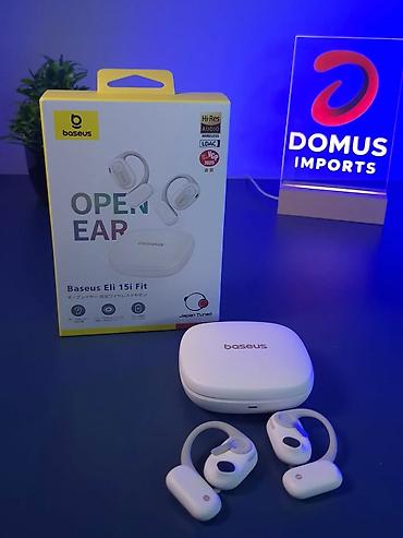 səs gücləndirən: Yeni Simsiz (Bluetooth) Qulaqcıqlar, Baseus, rəng - Ağ — 1