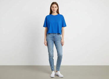 croop koszulka: FB Sister, T-shirt damski, rozmiar L