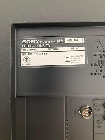 televizor soni: Sony Bravia LCD TV – KLV-40EX400 - Ekran ölçüsü: 40 düyum 102 sm - — 2