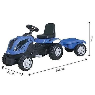 bager igracka za decu: Dečiji traktor na pedale sa prikolicom – ružičasti - Traktor na — 5