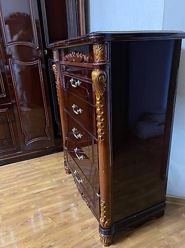 Спальные гарнитуры: Спальный гарнитур, Б/у, Двуспальная кровать, Шкаф, Комод, Другая страна производитель, Самовывоз — 6