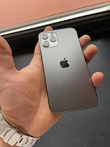 Apple iPhone: IPhone 12 Pro, Б/у, 256 ГБ, Графит, Защитное стекло, 91 % — 1