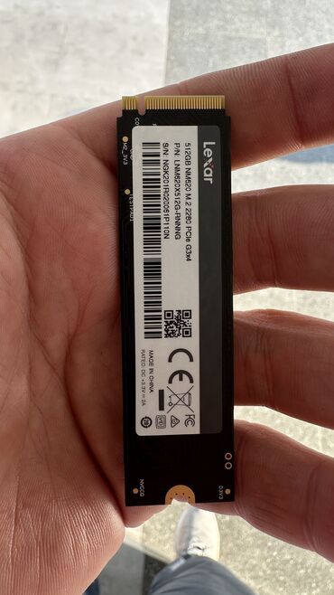 оперативная память leven: Накопитель, Б/у, Lexar, SSD, 512 ГБ, Для ПК