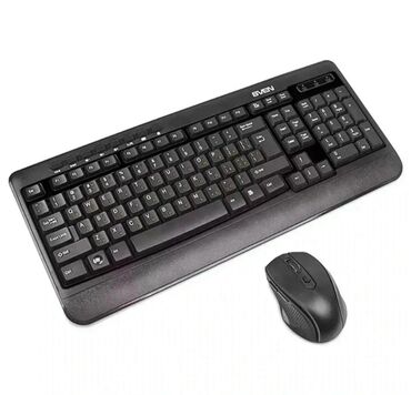 клавиатура и мышка: Продам без проводную клавиатуру с мышкой. Не пользовался