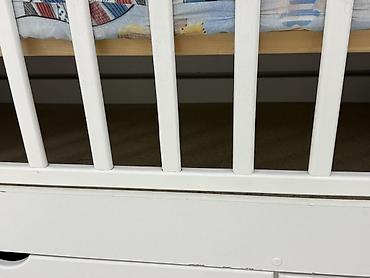 bunk bed: Детская кроватка-трансформер с комодом и ящиками хранения - Материал — 6