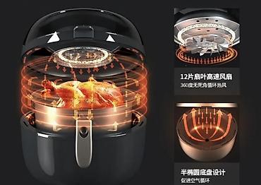 deep fryer: Аэрогриль-сковорода (аэрофритюрница) с мешалкой, 8 л - — 7