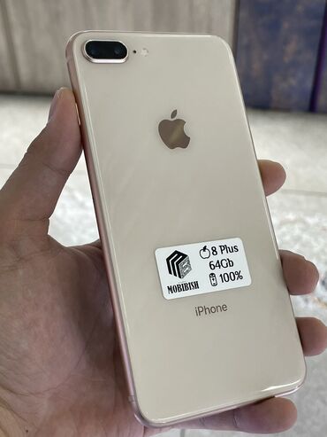 rog phone 5 цена в бишкеке: IPhone 8 Plus, Б/у, 64 ГБ, Rose Gold, Чехол, Защитное стекло, 100 %