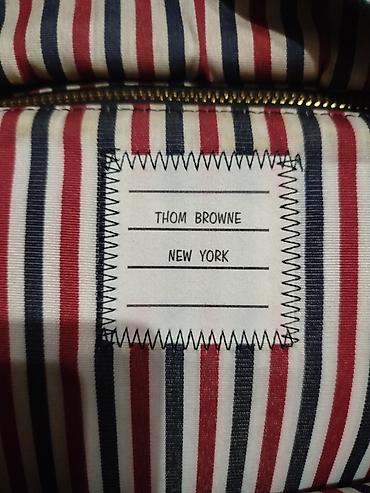 этно сумки бишкек: Рюкзак Thom Browne New York, черный - Оригинал - Материал: фактурная — 5