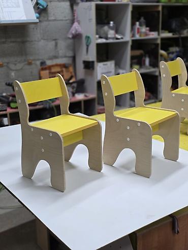 Детские стулья: Детский стул, Новый, Дерево, цвет - Зеленый, Самовывоз — 3