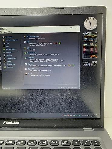 ASUS: Asus 16GB SSD Kamera Hdmi Proc I7 10TH FHD IPS. Prodajem Asus R565 — 8