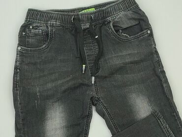 spodenki jeansowe z gumką w pasie: Jeans, 12 years, 146/152, condition - Good