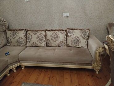 Угловой диван, Новый, Нераскладной, Без подьемного механизма, Велюровая ткань, Нет доставки