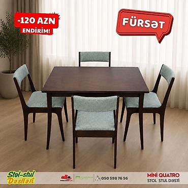 Masalar və oturacaqlar: Mini Quatro stol stul dəsti super Endirimlə Mini Quatro 4 oturacaqlı — 4