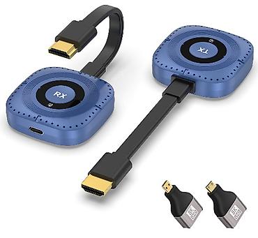 hdmi удлинитель: Беспроводной HDMI-удлинитель 50 м, 4K Комплект передатчик — 1