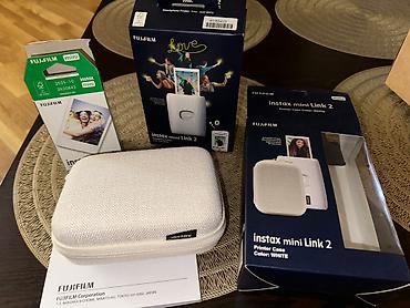 mini camera: Fujifilm Instax Mini Link 2 (ağ rəng) Çox az işlənib, ideal — 1
