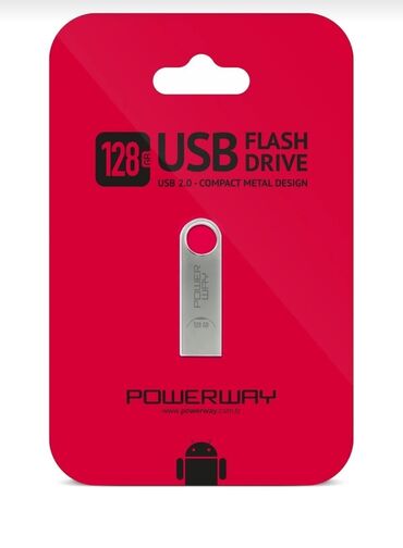 Flash kartlar: Flash kart 128 GB, USB 2.0, Yeni