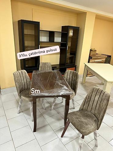 Masalar: Yüksək keyfiyyətli materiallardan hazırlanmış masa və oturacaq dəsti — 4