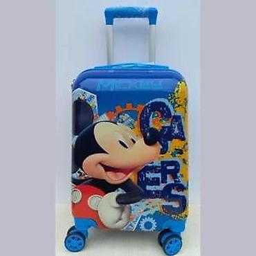 Rančevi, torbe i koferi: Dečiji kofer na točkiće – motiv Mickey Mouse - Tvrda školjka sa — 16