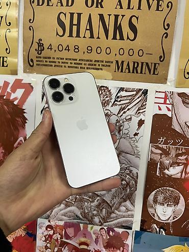 IPhone 13 Pro, Б/у, 128 ГБ, White Titanium, Чехол, 81 %