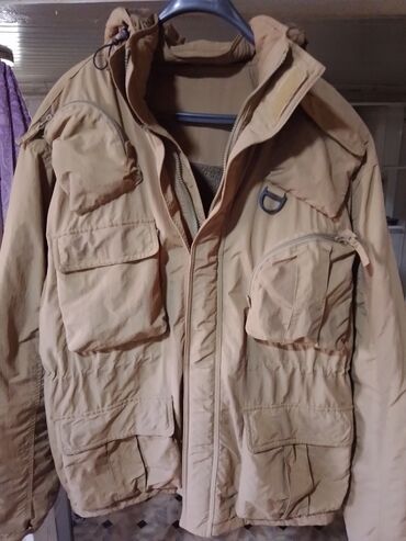 коричневые мужские куртки: Куртка 8XL (EU 56), цвет - Коричневый