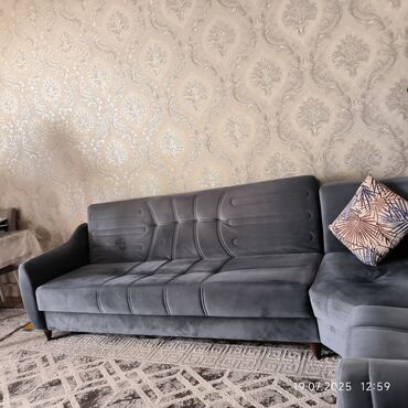 metbex kunc divanlari: Künc divan, İşlənmiş, Açılan, Bazalı, Vеlur parça, Çatdırılma yoxdur