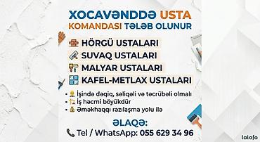 malyar işi: Malyar tələb olunur, 6/1, İşəmuzd ödəniş, 1 ildən az təcrübə — 1