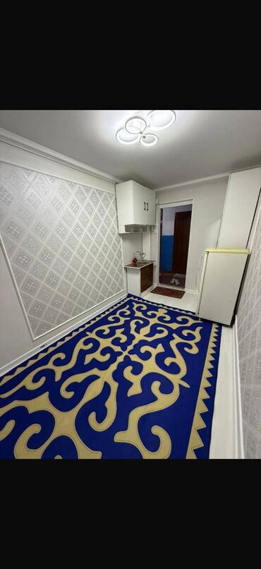 1 комнатная квартира без ремонта: 1 бөлмө, 13 кв. м, 1 кабат