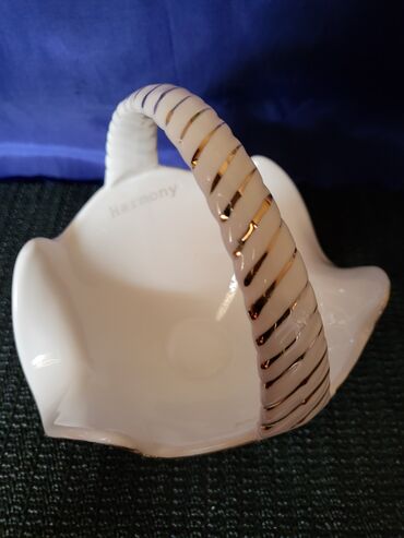 Ostalo posuđe: Korpa nova,vintaz,bombonijera Limonz stil Harmony. Porcelanska — 7