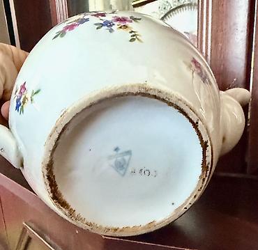 royal dux: Royal Dux fitmasının vintaj farfor dəm çayniki Porselen çaydan – — 2