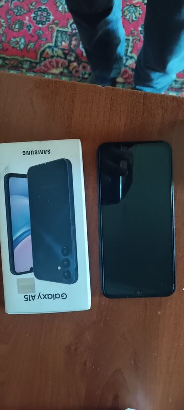 kohne telefonlarin satisi: Samsung Galaxy A15, 128 GB, rəng - Göy, Barmaq izi, Face ID