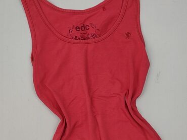 czerwone t shirty levis: Edc by Esprit, Top damski, rozmiar XS