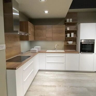 Sifarişlə mətbəx mebeli: Sifarişlə mətbəx dəsti, Özü çəkən petlələr, MDF, Kredit yoxdur, Rayonlara çatdırılma, Pulsuz çatdırılma — 2